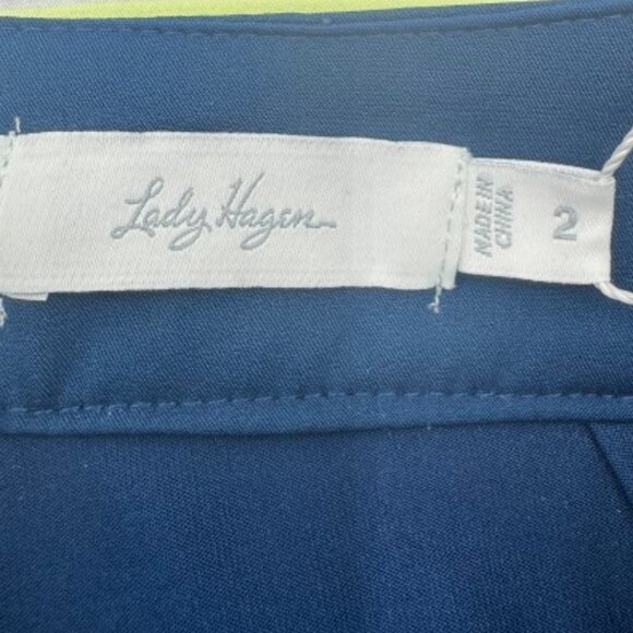NWT Lady Hagen Blue Yellow White Golf Skort Size 2 - Picture 5 of 7